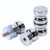 Aluminum Alloy 1.1  Dia Single Glass Door Knob Bathroom Shower Cabinet Handle with Screw