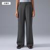 New Drape High Waist and Thin Casual Pants Quick-drying Breathable Straight Trousers Loose Wide-leg Suit Pants Women