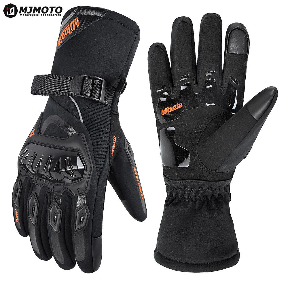 Riding anti-drop and non-slip touchscreen locomotive racing full-finger gloves four-season tram