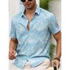 Men's Print Short Sleeve Button-Up Shirt Casual Style Beach Attire Casual Shirt