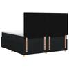 Box Spring Bed with Mattress Black 200 X 200 Cm Fabric