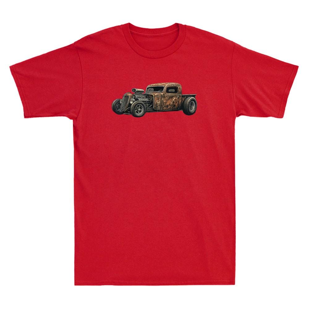 Rat Rod Rust Bucket Retro Hot Rod Car Design Vintage Unisexs Short Sleeve Tshirt