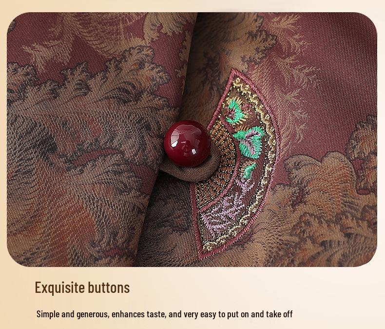 Autumn and Winter Plus Velvet Thickened Fashionable Outerwear for Middle-aged and Elderly Women