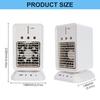 Usb Rechargeable Air Conditioner with 300ML Water Tank Portable Desktop Mist Cooling Fan for Home Dorm or Office Use