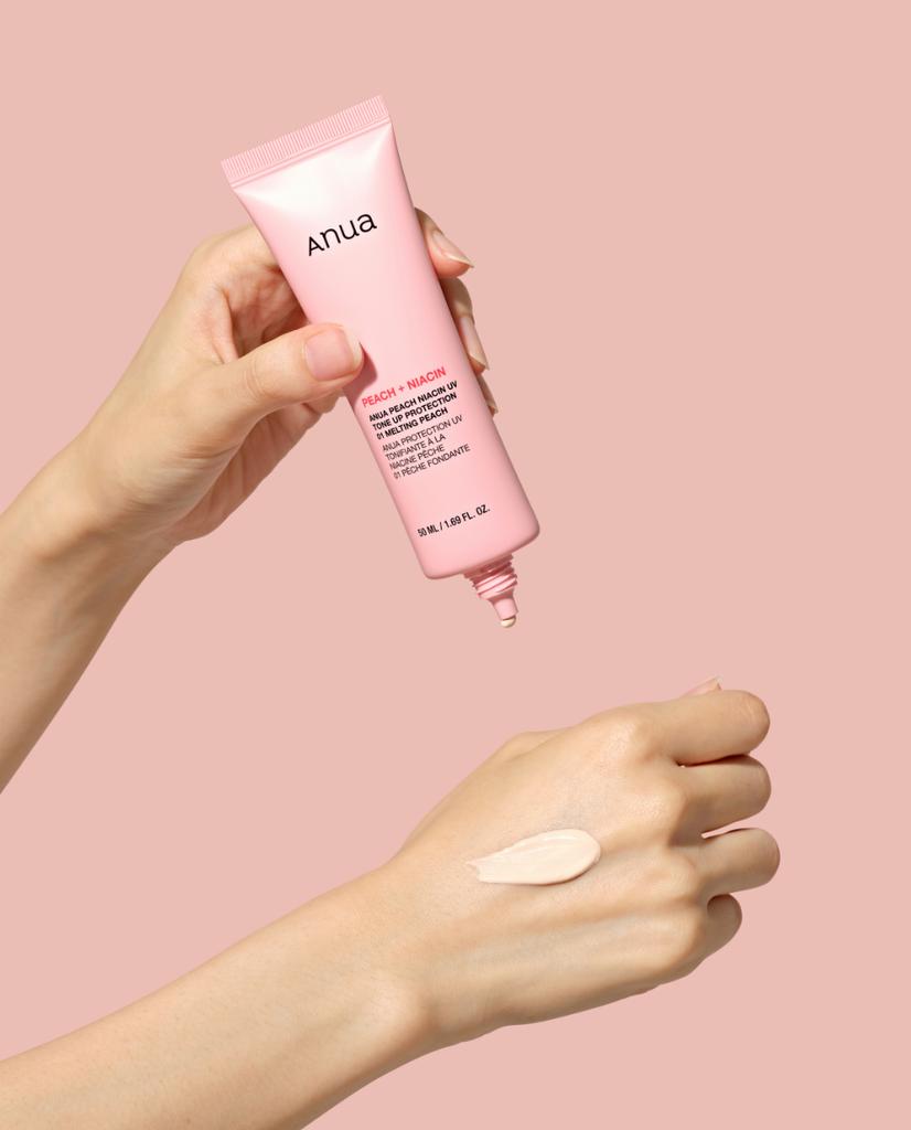 Anua Peach Niacin UV Tone-Up Protection 01 Melting Peach SPF50+ PA++++ 50ml
