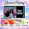 Backstreet Boys 5D DIY Diamond Painting Custom Name Text, Full Drill Rhinestone Mosaic Art Home Gift