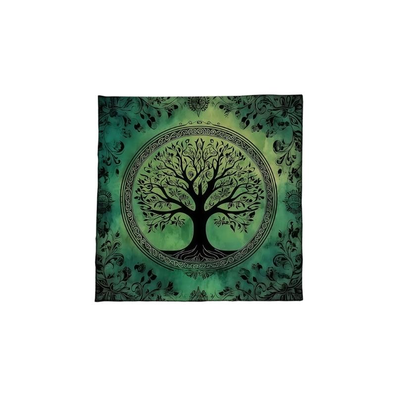 Tarots Tablecloth Big Tree Pattern Astrology Altars Cloth Divinations Card Table Cloth Tapestry Witchcrafts Supply