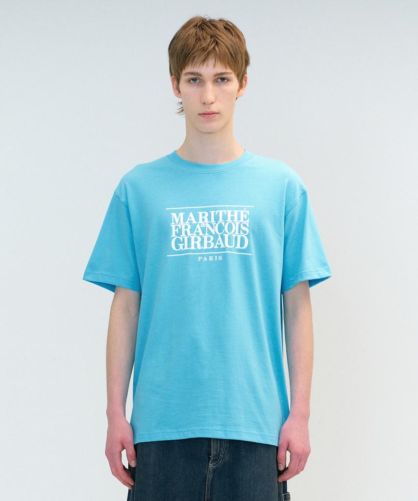 Malittepeulangsowajeobeo Classic Logo Tee Light Blue