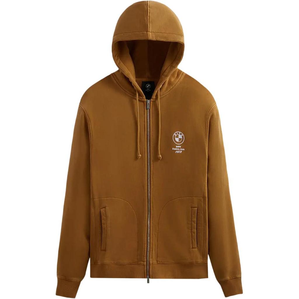 Kith For BMW Williams V Zip Up Hoodie Desert Men Tops Brown KHM030726-219