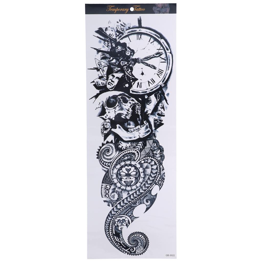 6PCS Temporary Tattoo Sticker Waterproof Full Arm Temporary Tattoos for Arms and Legs