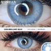D'ORELLA 1 זוג (2 יחידות) עדשות מגע צבעוניות של GEMSTONE לעיניים עדשות מגע צבעוניות עדשות איפור עיניים אישונים יפהפיים
