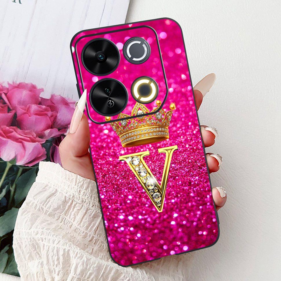 For ITEL P65 Case Cute Letters Silicon Soft TPU Back Cover For ITEL P 65 P65 4G Phone Case ITELP65 2024 ShockProof Coque Fundas