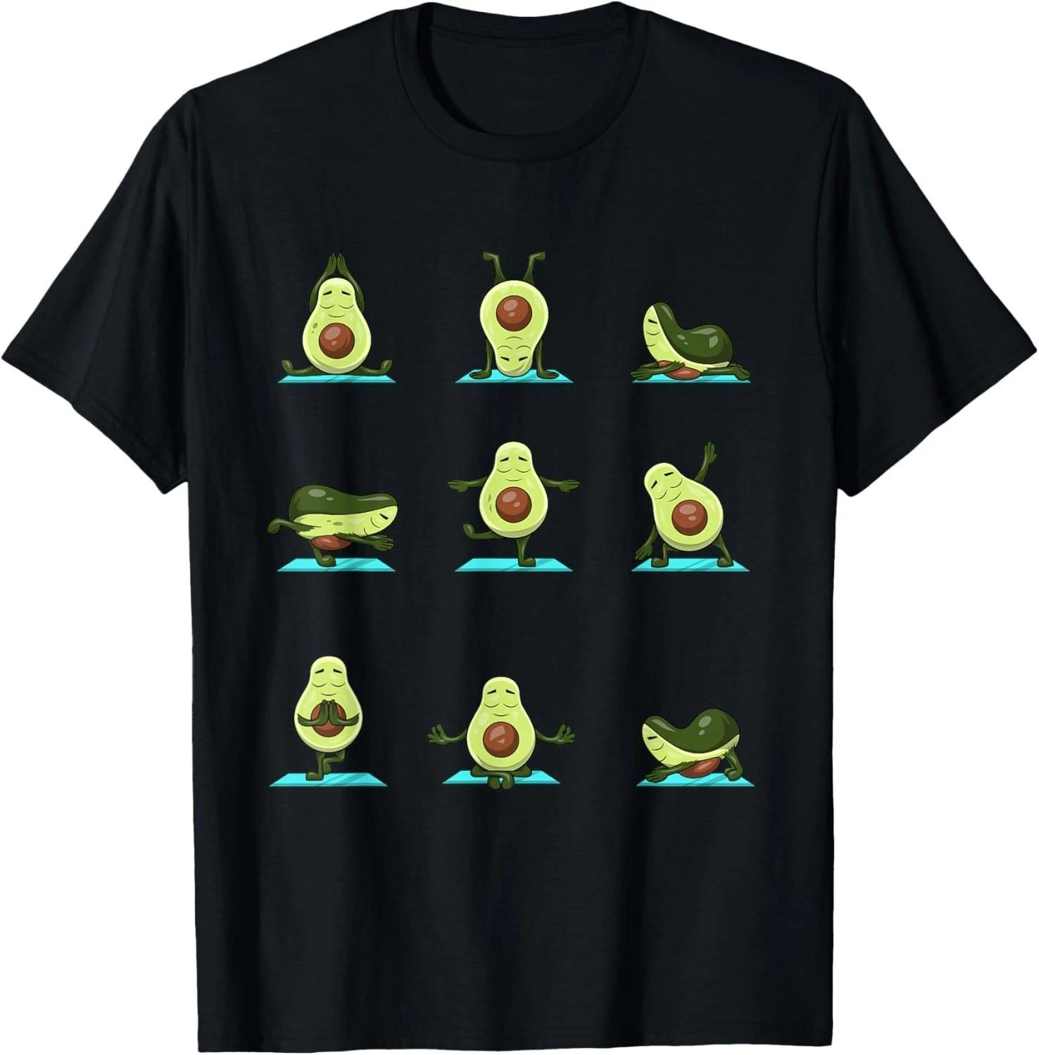 

Funny Avocado Yoga Fitness Funny Exercising Gym Avocado Gift Unisex T-Shirt S