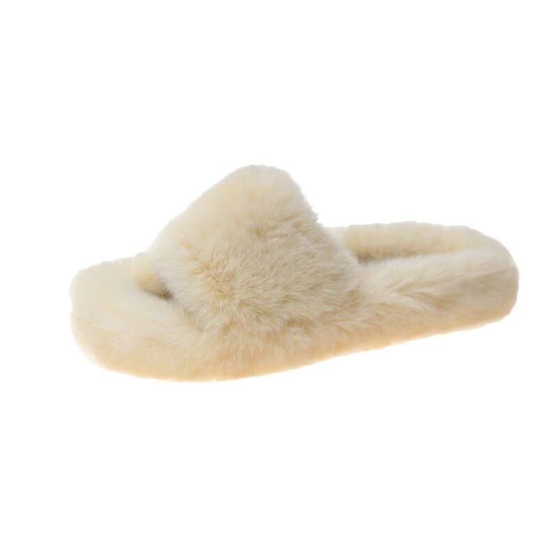 Інтернет-знаменитості Мао Мао тапочки жіночі осінньо-зимові капці 2024 року, нові інтернет-знаменитості супер вогняна фея вітер плоский підошва нішеві бавовняні тапочки