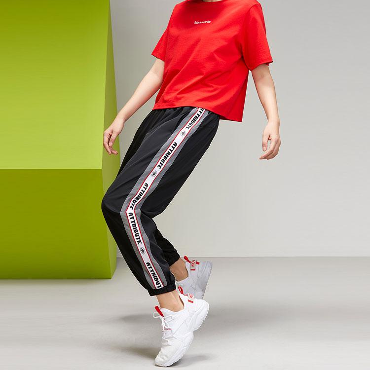 Anta X Zhou Xiangyu Loose Fit Woven Jogger Pants Women Bottoms Black 96018502-1