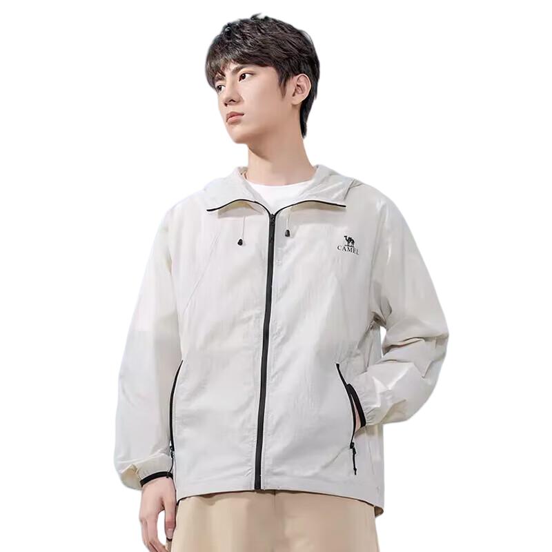 CAMEL Unisex Lightweight UPF50+ Sun Protection Hooded Jacket M