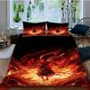 Bedding Three-Piece Set 3D Digital Printing Cartoon Nezha 2 Quilt Cover Three (Four) Pieces