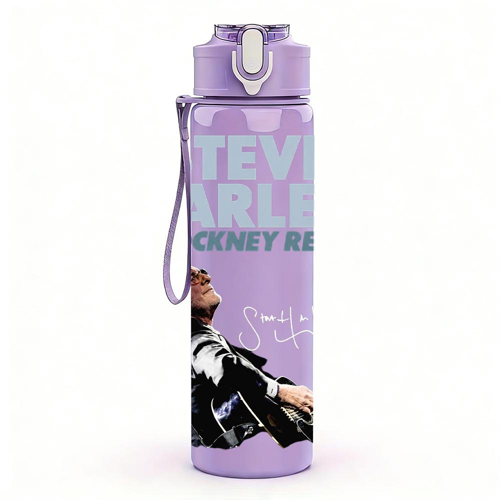 1PC Steve Harley Rock Singer Vintage Print 750ml Portable Sports Water Bottle Leakproof Gym Outdoor Travel Drink Cup