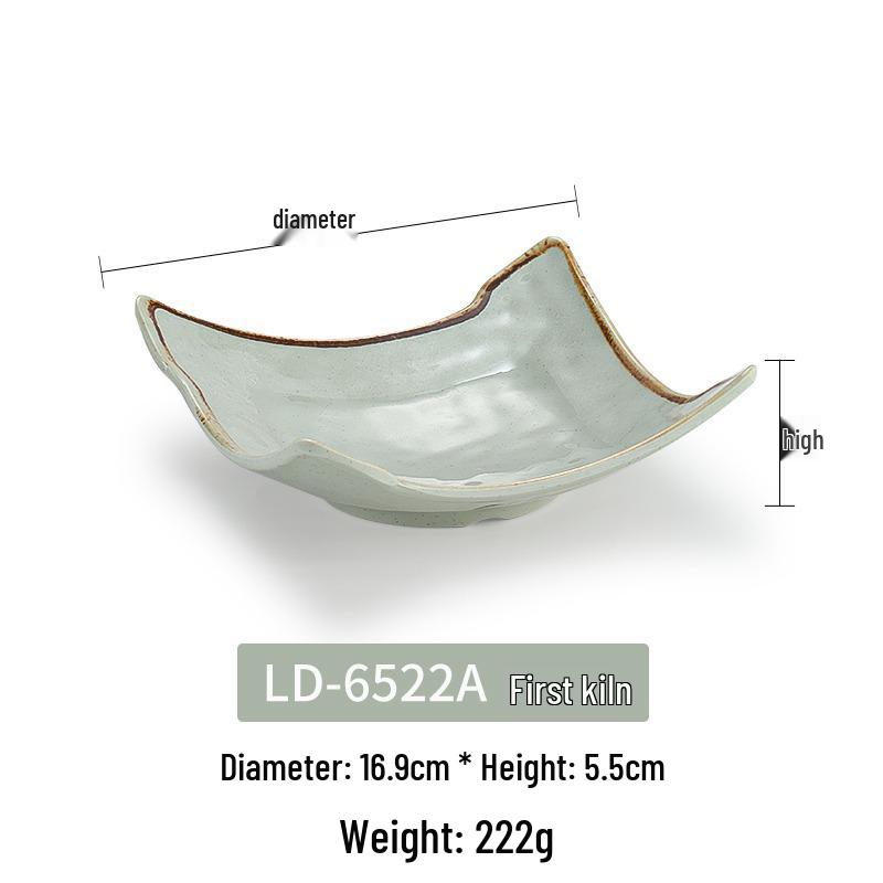 Melamine Imitation Porcelain Square Plate for Cold Dishes, Stir-fry, or Rice - Ideal for Hotels and Restaurants.