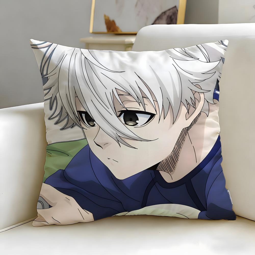 popular anime Blue Lock Cushion Cover Soft & Easy-Wash Pillow Case – Versatile for Couch, Bed, Travel and Office