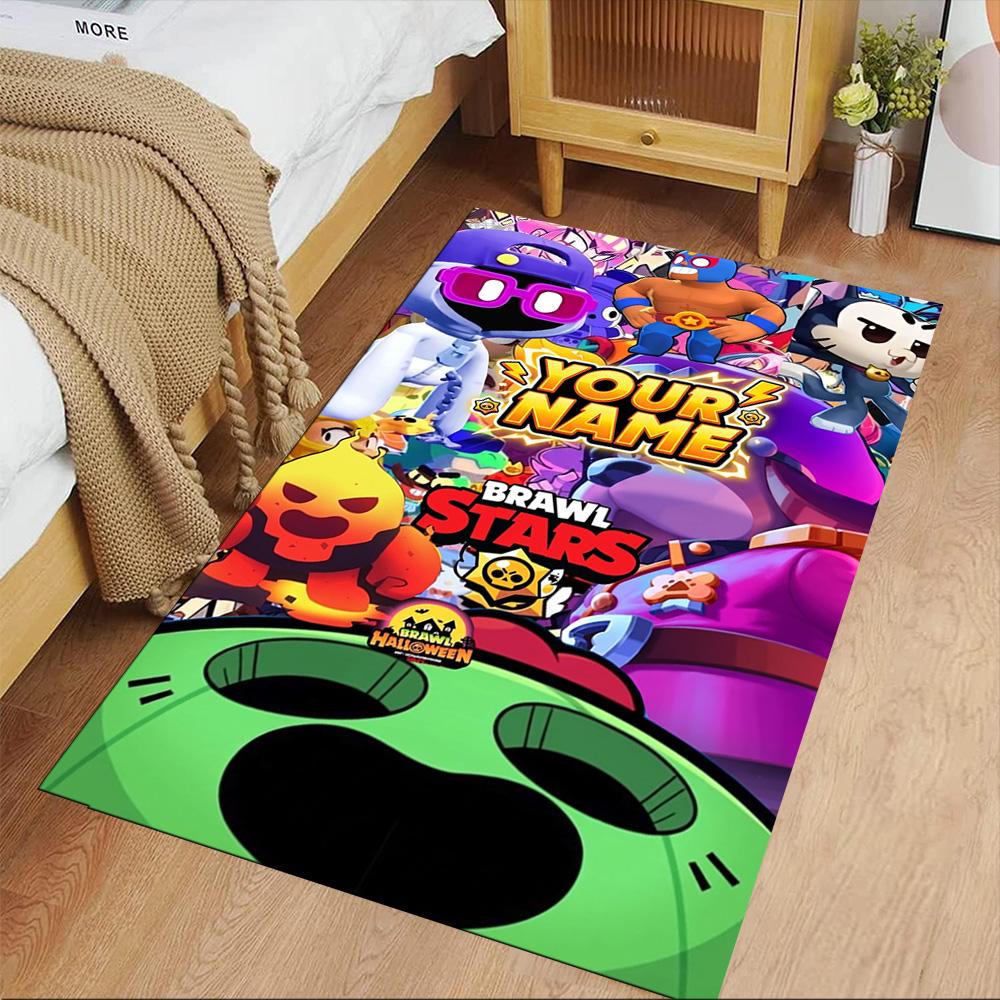 Supercell Personalized Name Carpet Perfect for Bedrooms Outdoor Decorate room Hallway Antislip Carpet Office home decor