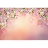 Frühlingsrosa Blumen Hintergrund Glitzer Licht Bokeh Floral Kirschblüte Neugeborenes Baby Porträt Fotografie Hintergrund Fotostudio