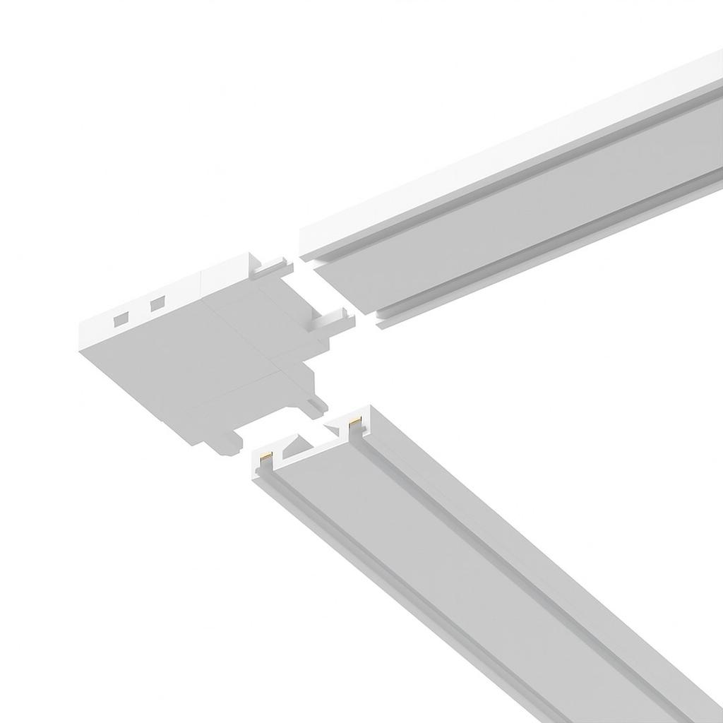 Slim Magnetic Track White -Shaped Track Connector