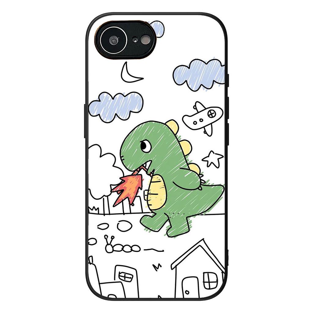 Anime Dinosaurs Cute Protective Cover for Apple iPhone 12 13 Mini XS 11 Pro Max 7 8 Plus XR SE 2022 SE3 + 8+ Phone Case