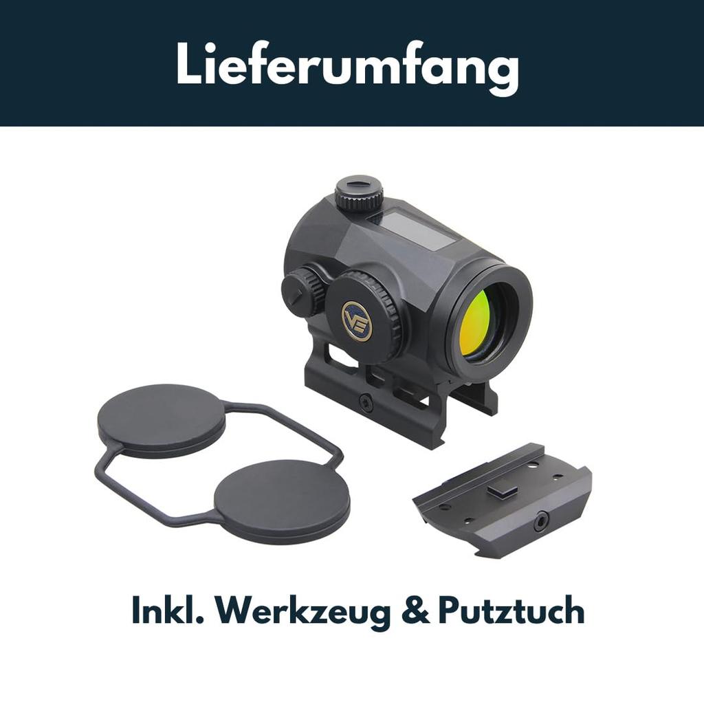 Vector Optics Scrapper 1x25 Solar Powered Multi Reticle Red Dot Sight SCRD-SM46 [First Arrival In 2025] Solar Powered Multi Reticle Scrapper