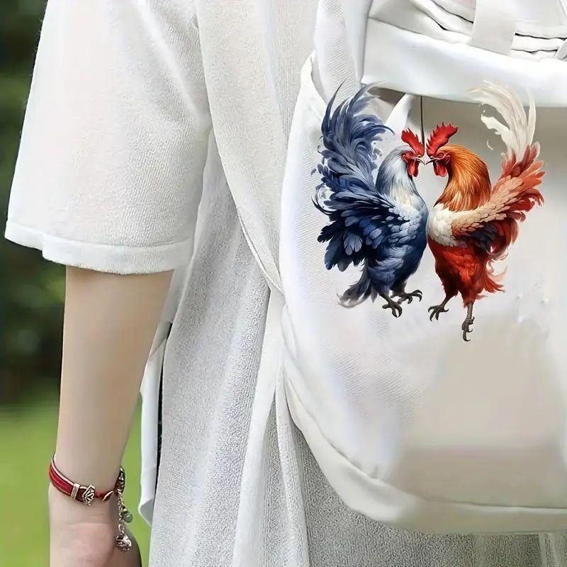 Colorful Cartoon Acrylic Rooster Car Hanging Ornament For Stylish Decoration Interior