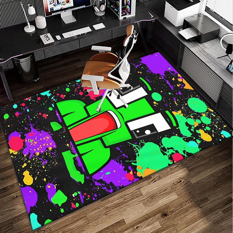 Colorful game Friends Office Rug Chair Mat, Game Carpet, Suitable for Front Door, Bedroom, Living Room, Desk, Holiday Gift