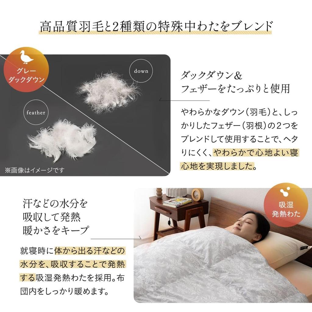 DONSU Down Hybrid Comforter, Single, Machine Washable