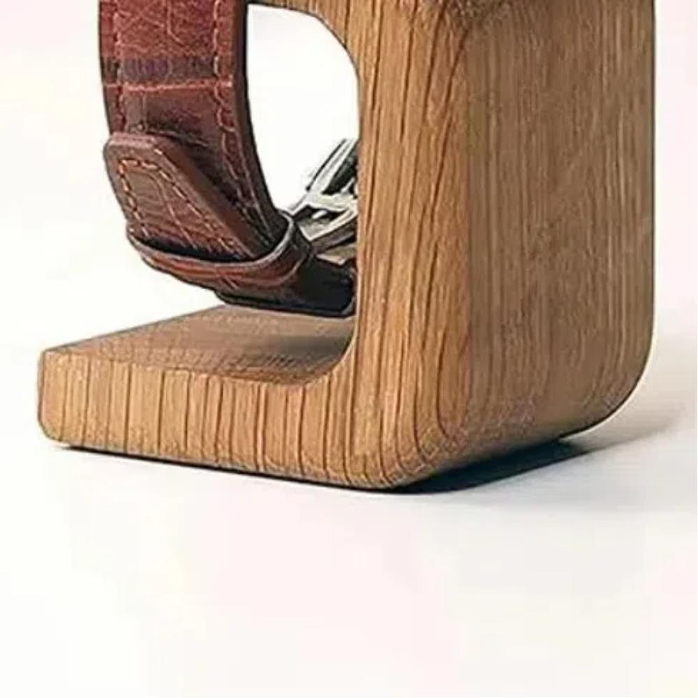 Tischplatte Ornament Uhrenständer Holz Schmuck Organizer Halter für Armband Ring