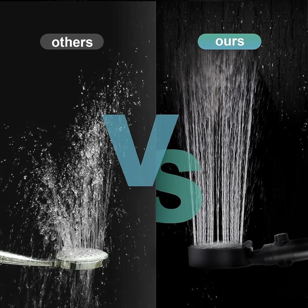 RV Shower Head with Hose, High Pressure 5 Mode Shower head Replacement, Shower Head for RV/Campers, Travel Trailer, Motorhome for Water Saving,Pause