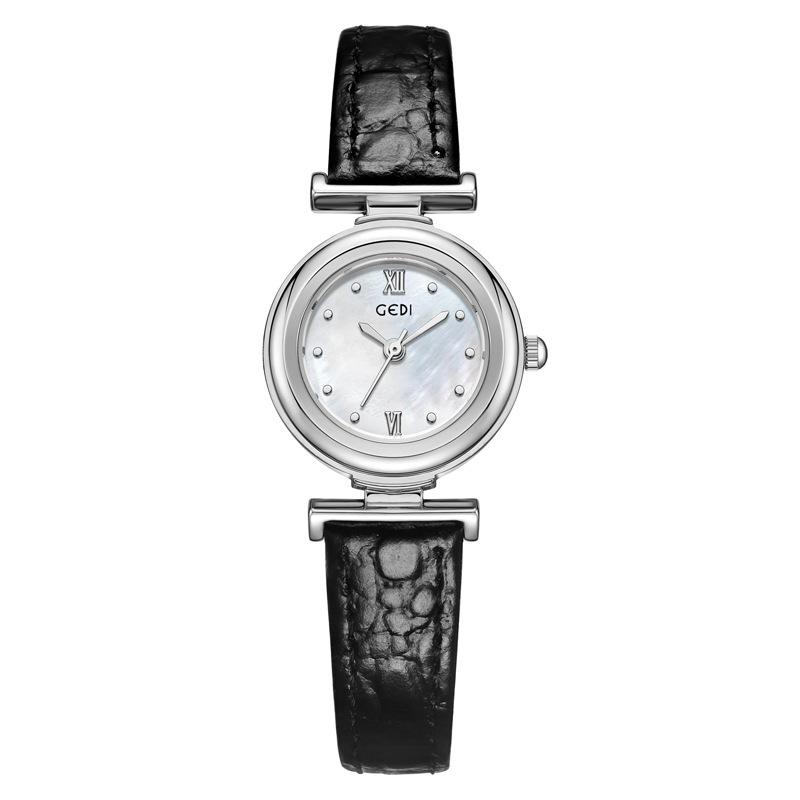 

Light Luxury Fritillary Plate Women S Watch Niche High-End Stone Pattern Belt Watch Women S Small Quartz Watch