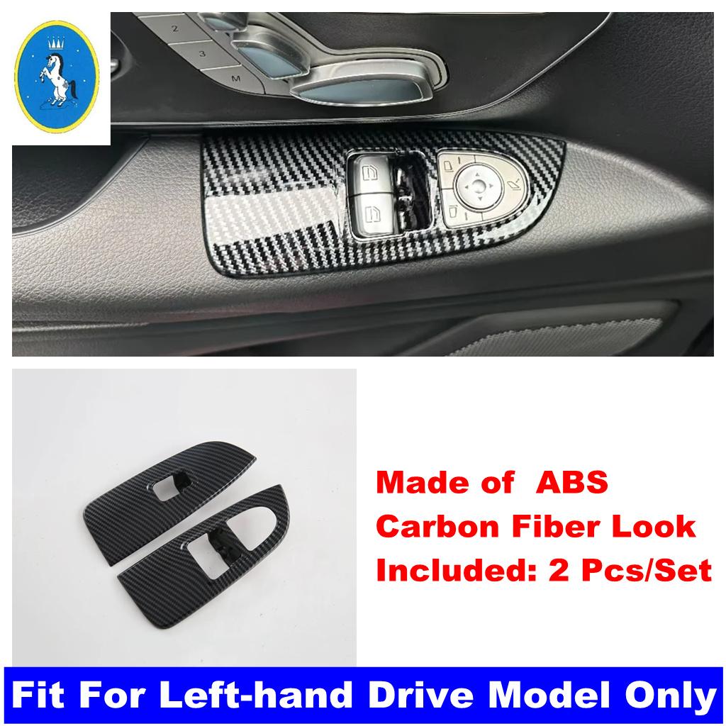 Car Inner Door Armrest Window Lift Button Panel Cover Trim Accessories For Mercedes-Benz Vito W447 / V Class V260 2014 -