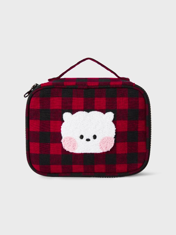 BT21 RJ Minini Basic Plaid Pouch