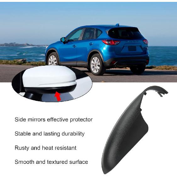 Aramox Car Rear View Mirror, Side Rear View Mirror Cover Rearview Mirror Moulding Trim Replacement for CX‑5 (Right)