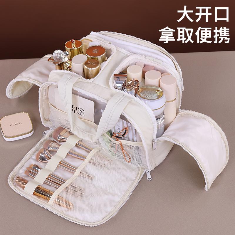 Cross Border Popular Large Multifunctional Makeup Bag With Partitioned Storage Capacity Portable Toiletry Going Out