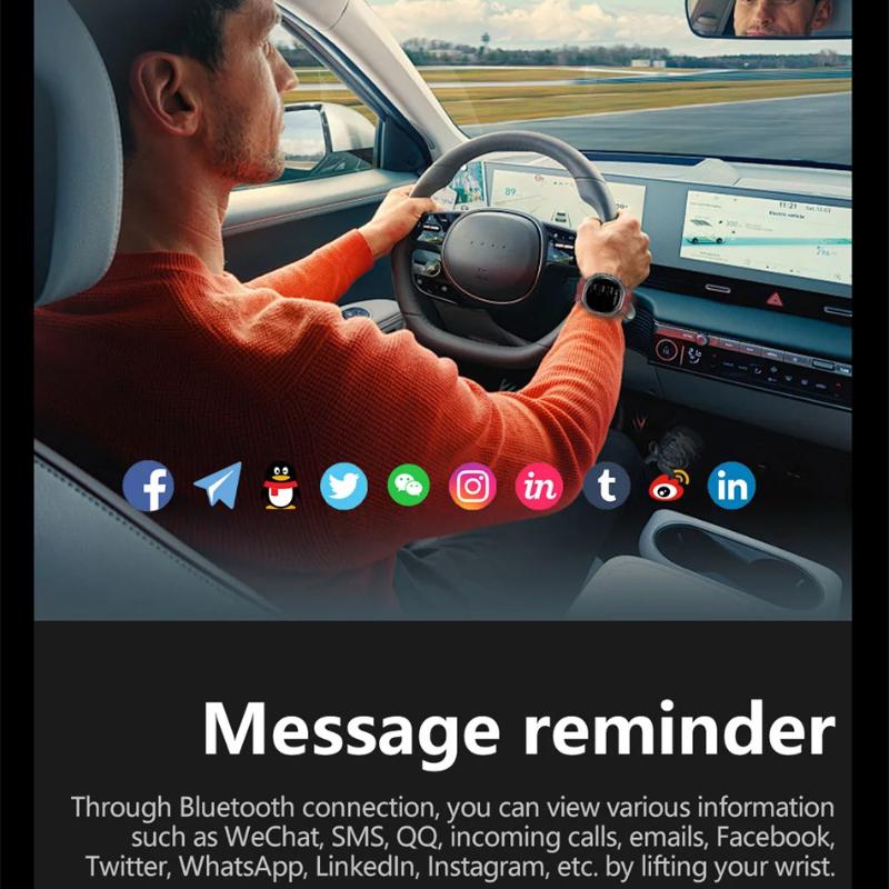 2025 Neue Luftpumpe Airbag Genaue Messung Smartwatch Herren Mikro Körperliche Untersuchung Blutdruck Sport Smartwatch