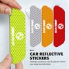 4pcs Car Reflective Strip Stickers Door Open Warning Safety Tape For 1 3 5 7 Series M F01 F20 F10 F13 E52 E53 E60 E93