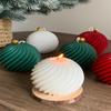 Diagonal Stripes Silicone Candle Mold Diy Scented Candles Rotate Ball Craft Molds Soap Resin Plaster Making Home Christmas Decor