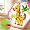 Colorful Patterns DIY Peg Art Building Toy Creative Building Toy  Christmas Holiday Party Gift