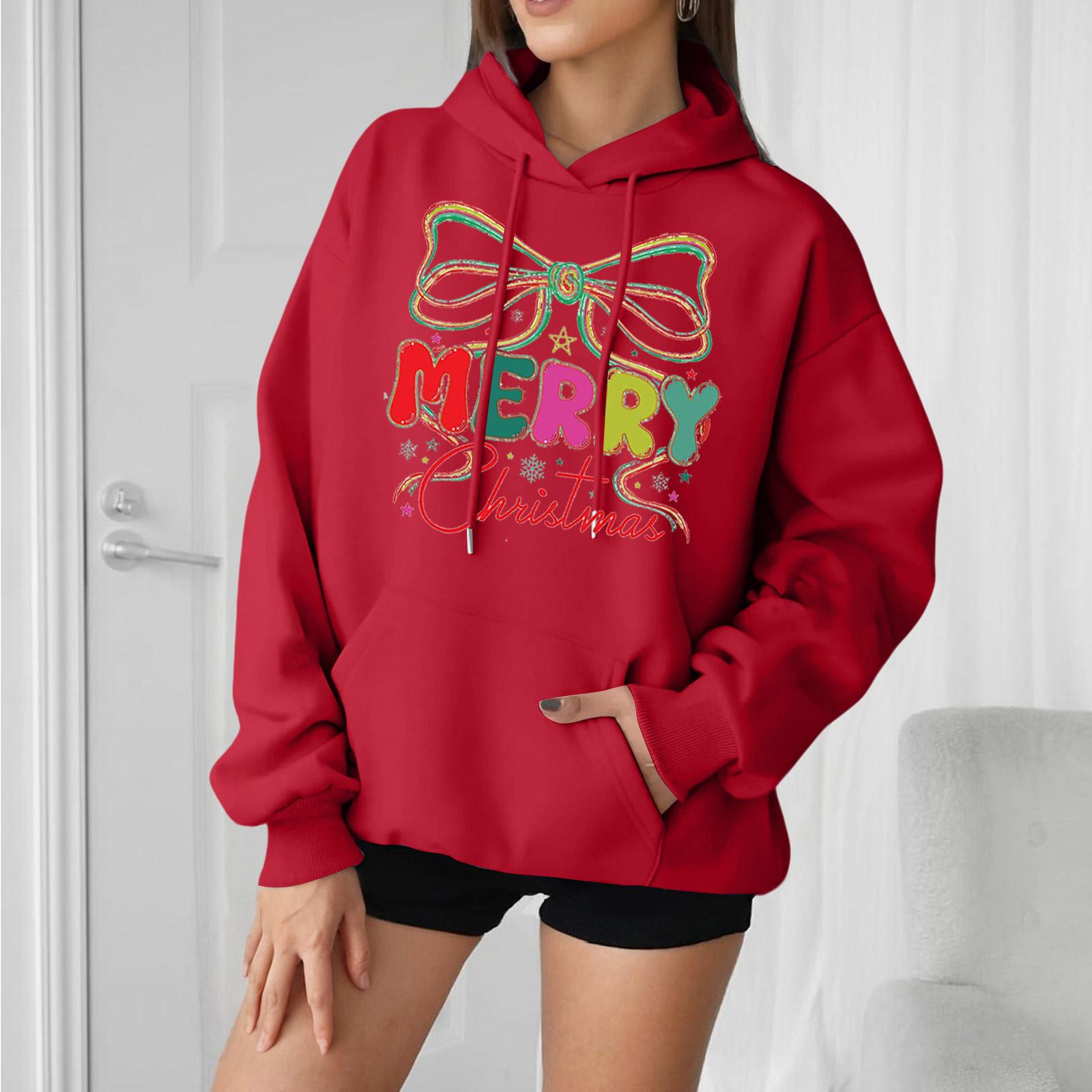 Women s Loose Comfortable Casual Fashion Character Printed Hooded Long Sleeve Sweatshirt XL 2150₽