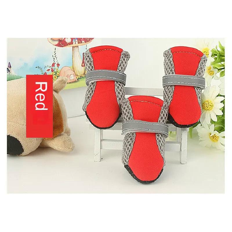 

Взуття для собак Весна та літо Тедді Бішон Малі сандалії з померанським шпіцем Літні дихаючі м’які ботинки Зручні пінетки Взуття для собак XL червоний