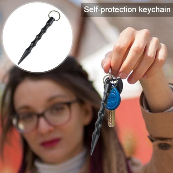 Selbstverteidigungs-Schlüsselanhänger Sicherheit Sicherheit Laufen Stiftspitze Anhänger Legierung Luftfahrtaluminium Rucksack Verteidigung Nacht Stiftspitze Anhänger