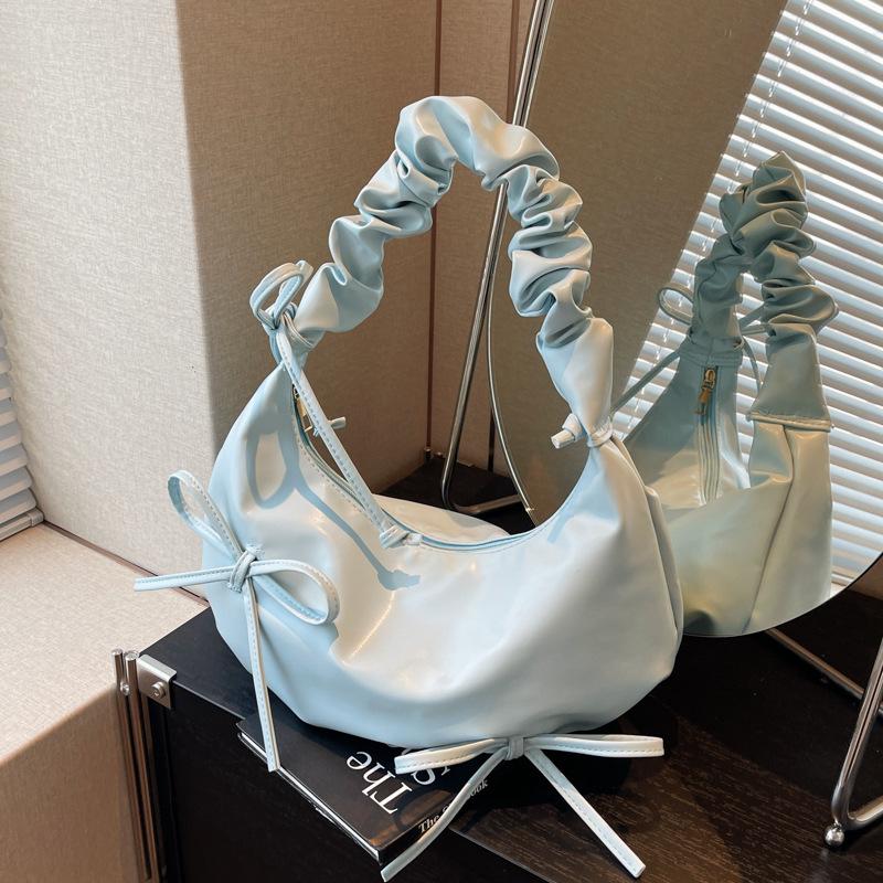 Bow Cloud Bag Crossbody Bags for Women Shoulder Bag Cute Armpit Bag Purse and Handbags Mother Kids Bags for Girl