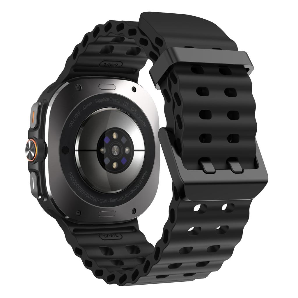 Two-Tone Sports Silicone Strap For Samsung Galaxy Watch Ultra Marine Band Bracelet For GalaxyWatch Ultra 47mm Watchband