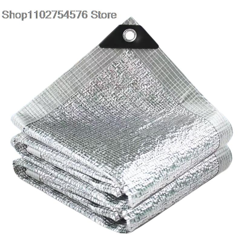

99% Shade Rate Aluminum Foil Sunshade Net Summer Silvery Reflective Sun Shelter Anti-UV Pergola Awning Car Sun Shed Canopy 1x1m
