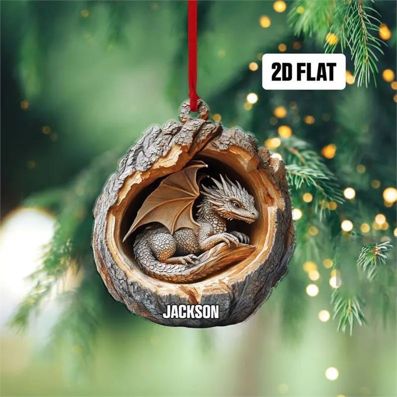 Christmas Acrylic Animal Ornaments 2025 Christmas Tree Pendant Seasonal Decor for Tree Hanging Xmas Navidad Party Supplies